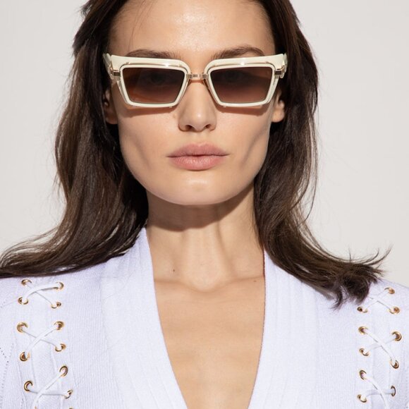 Balmain Accessories - NEW BALMAIN ADMIRABLE BPS-130C UNISEX WHITE/GOLD/BROWN SUNGLASSES BALMAIN